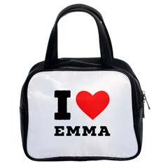 I Love Emma Classic Handbag (two Sides) by ilovewhateva