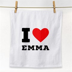 I Love Emma Face Towel by ilovewhateva