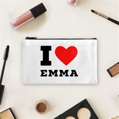 I Love Emma Cosmetic Bag (small) by ilovewhateva