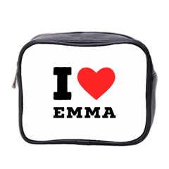 I Love Emma Mini Toiletries Bag (two Sides) by ilovewhateva