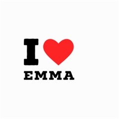 I Love Emma Small Garden Flag (two Sides) by ilovewhateva