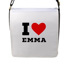 I Love Emma Flap Closure Messenger Bag (l) by ilovewhateva