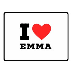 I Love Emma Fleece Blanket (small) by ilovewhateva