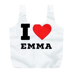 I Love Emma Full Print Recycle Bag (l) by ilovewhateva