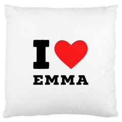 I Love Emma Standard Premium Plush Fleece Cushion Case (one Side) by ilovewhateva