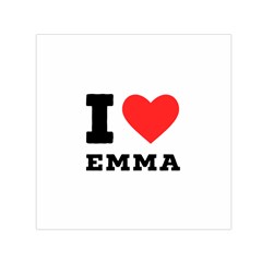 I Love Emma Square Satin Scarf (30  X 30 ) by ilovewhateva