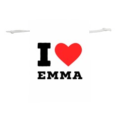 I Love Emma Lightweight Drawstring Pouch (m) by ilovewhateva