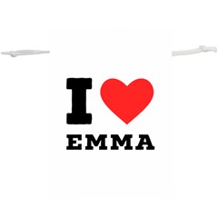 I Love Emma Lightweight Drawstring Pouch (xl) by ilovewhateva