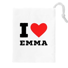 I Love Emma Drawstring Pouch (5xl) by ilovewhateva