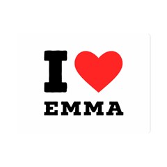 I Love Emma One Side Premium Plush Fleece Blanket (mini) by ilovewhateva