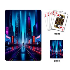 City People Cyberpunk Playing Cards Single Design (rectangle) by Jancukart