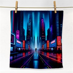 City People Cyberpunk Face Towel