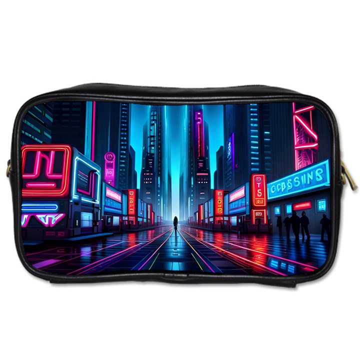 City People Cyberpunk Toiletries Bag (Two Sides)