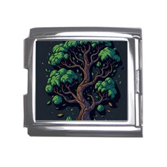 Tree Nature Cartoon Drawing Comic Mega Link Italian Charm (18mm) by Jancukart