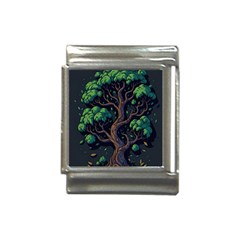 Tree Nature Cartoon Drawing Comic Italian Charm (13mm) by Jancukart