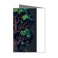 Tree Nature Cartoon Drawing Comic Mini Greeting Cards (pkg Of 8) by Jancukart