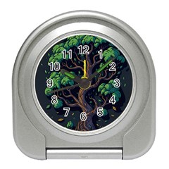 Tree Nature Cartoon Drawing Comic Travel Alarm Clock