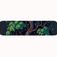 Tree Nature Cartoon Drawing Comic Large Bar Mat