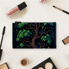 Tree Nature Cartoon Drawing Comic Cosmetic Bag (small)