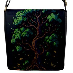 Tree Nature Cartoon Drawing Comic Flap Closure Messenger Bag (s) by Jancukart