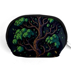 Tree Nature Cartoon Drawing Comic Accessory Pouch (medium)