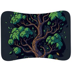 Tree Nature Cartoon Drawing Comic Velour Seat Head Rest Cushion