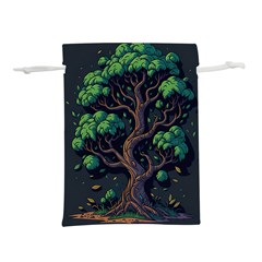 Tree Nature Cartoon Drawing Comic Lightweight Drawstring Pouch (l)