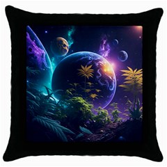 Fantasy People Mysticism Composing Throw Pillow Case (black)