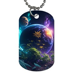 Fantasy People Mysticism Composing Dog Tag (one Side) by Jancukart