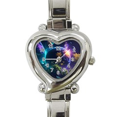 Fantasy People Mysticism Composing Heart Italian Charm Watch by Jancukart