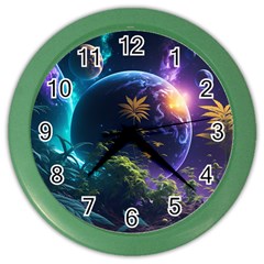 Fantasy People Mysticism Composing Color Wall Clock