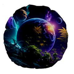 Fantasy People Mysticism Composing Large 18  Premium Round Cushions