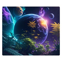 Fantasy People Mysticism Composing Premium Plush Fleece Blanket (small)