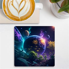 Fantasy People Mysticism Composing Uv Print Square Tile Coaster  by Jancukart