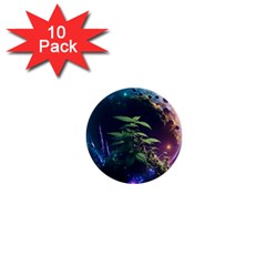 Fantasypeople Mysticism Composing 1  Mini Buttons (10 Pack) 