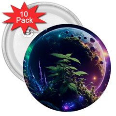 Fantasypeople Mysticism Composing 3  Buttons (10 pack) 