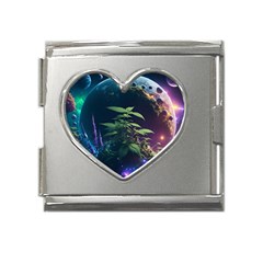 Fantasypeople Mysticism Composing Mega Link Heart Italian Charm (18mm)