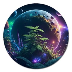 Fantasypeople Mysticism Composing Magnet 5  (Round)