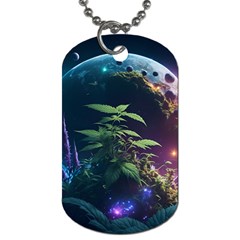 Fantasypeople Mysticism Composing Dog Tag (one Side) by Jancukart