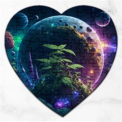 Fantasypeople Mysticism Composing Jigsaw Puzzle (Heart)