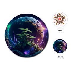 Fantasypeople Mysticism Composing Playing Cards Single Design (round)