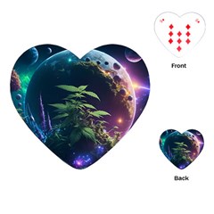 Fantasypeople Mysticism Composing Playing Cards Single Design (heart)