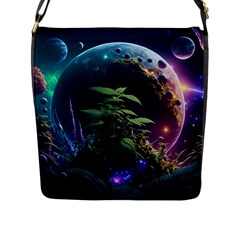 Fantasypeople Mysticism Composing Flap Closure Messenger Bag (L)