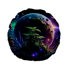 Fantasypeople Mysticism Composing Standard 15  Premium Flano Round Cushions