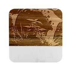 Fantasypeople Mysticism Composing Marble Wood Coaster (Square)