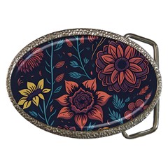 Flower Art Drawing Painting Spring Belt Buckles