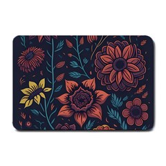 Flower Art Drawing Painting Spring Small Doormat by Jancukart