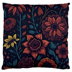 Flower Art Drawing Painting Spring Large Cushion Case (one Side)