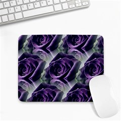 Purple Flower Rose Petals Plant Small Mousepad by Jancukart