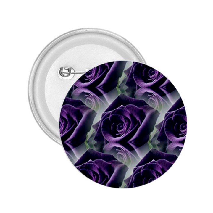 Purple Flower Rose Petals Plant 2.25  Buttons